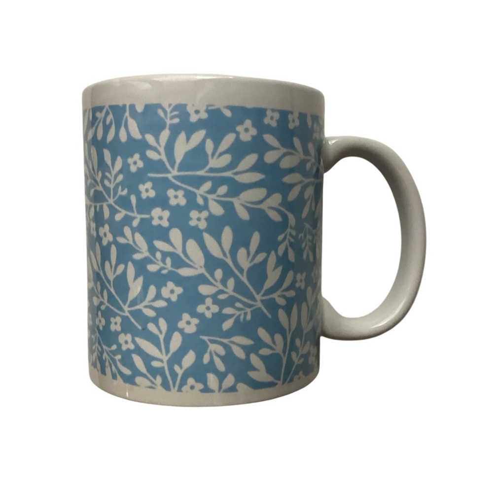Vintage Holiday Home Dainty Flowers Blue & White Floral Cottagecore Charming Mug